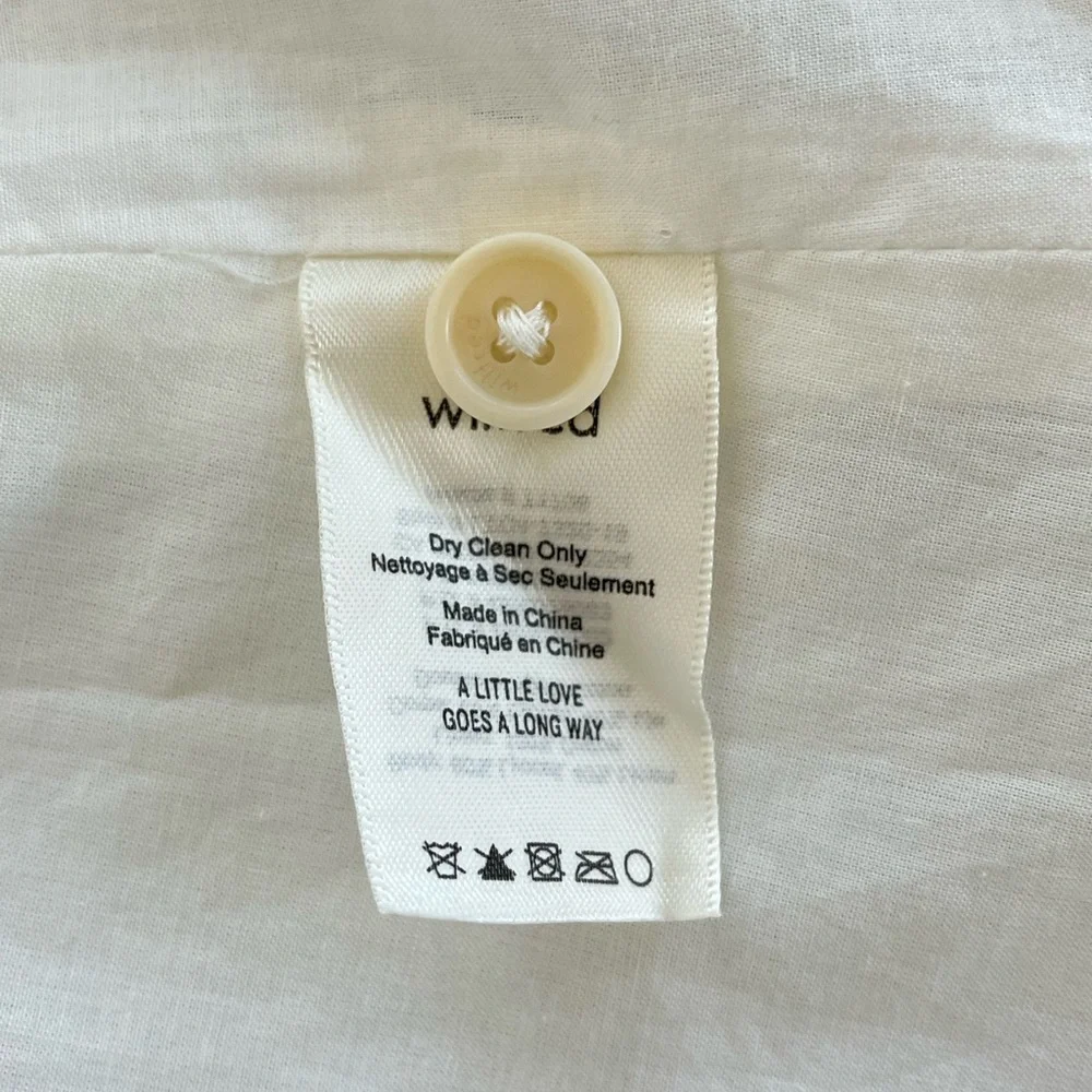 Aritzia Wilfred White Linen New Midi Silana Summer Casual Skirt Sz XS, S - Picture 8 of 11